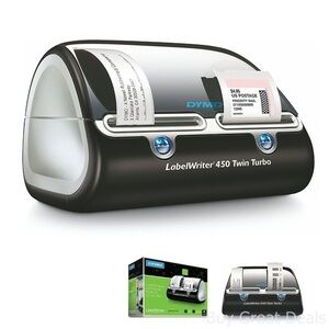 NEW DYMO Monochrome LabelWriter 450 Twin Turbo 1750161 Open Box